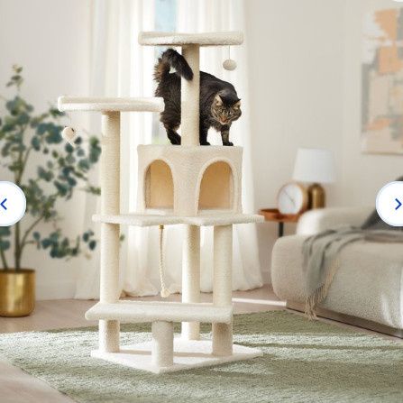 Nhà cây cho mèo 4 tầng- Trụ cào móng cho mèo- Cattree mèo mẫu mới - nhà cho mèo bằng gỗ