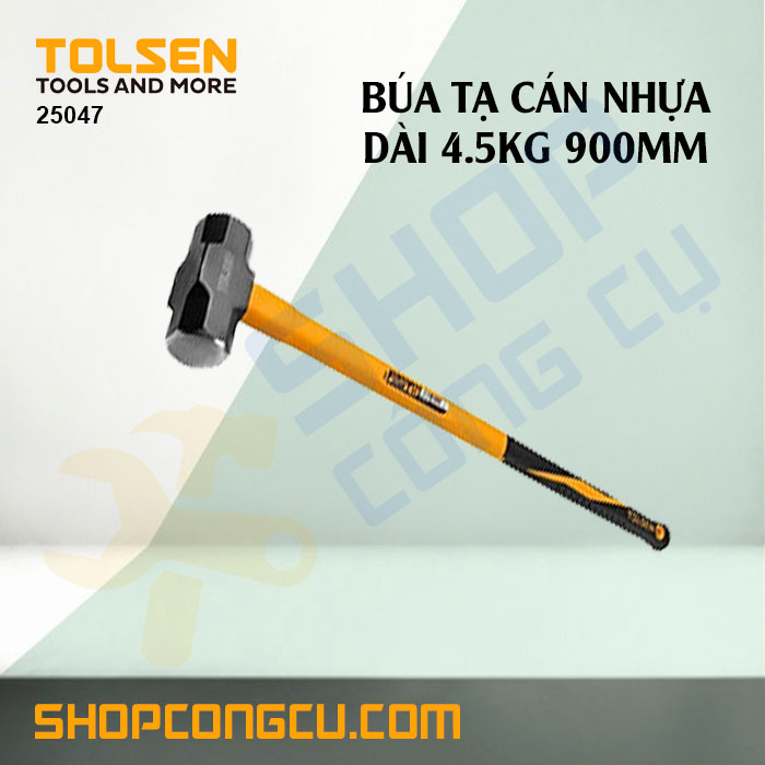 Búa tạ cán nhựa dài 4.5kg tolsen 25047