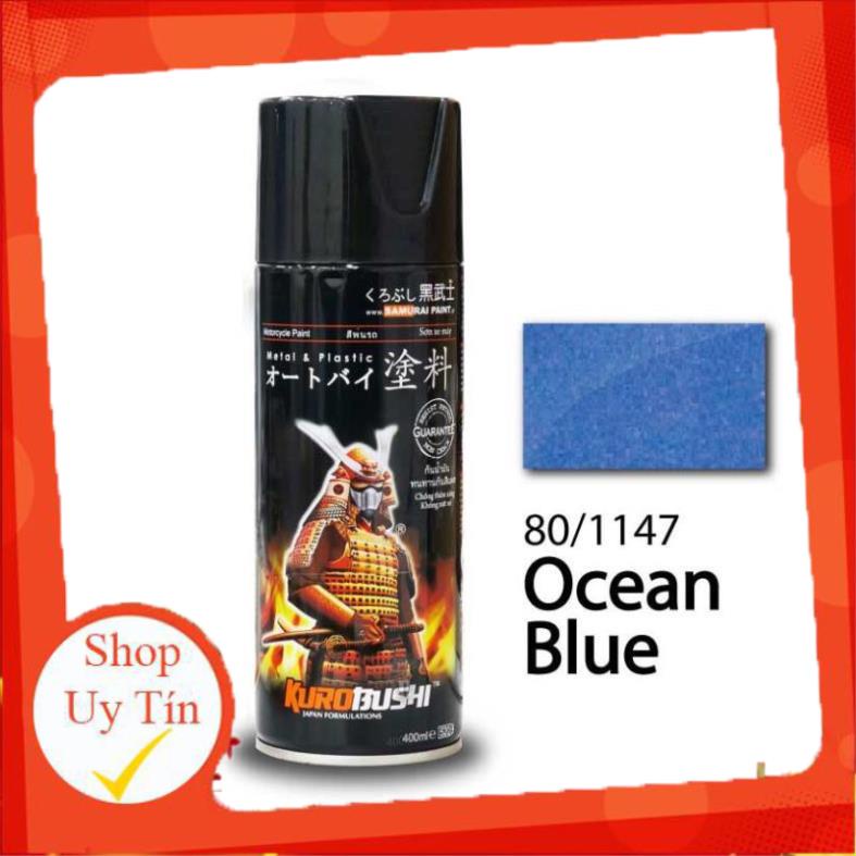 Sơn SAMURAI KUROBUSHI Màu Kim Loại Xanh Nước Biển (Ocean Blue)(1147)