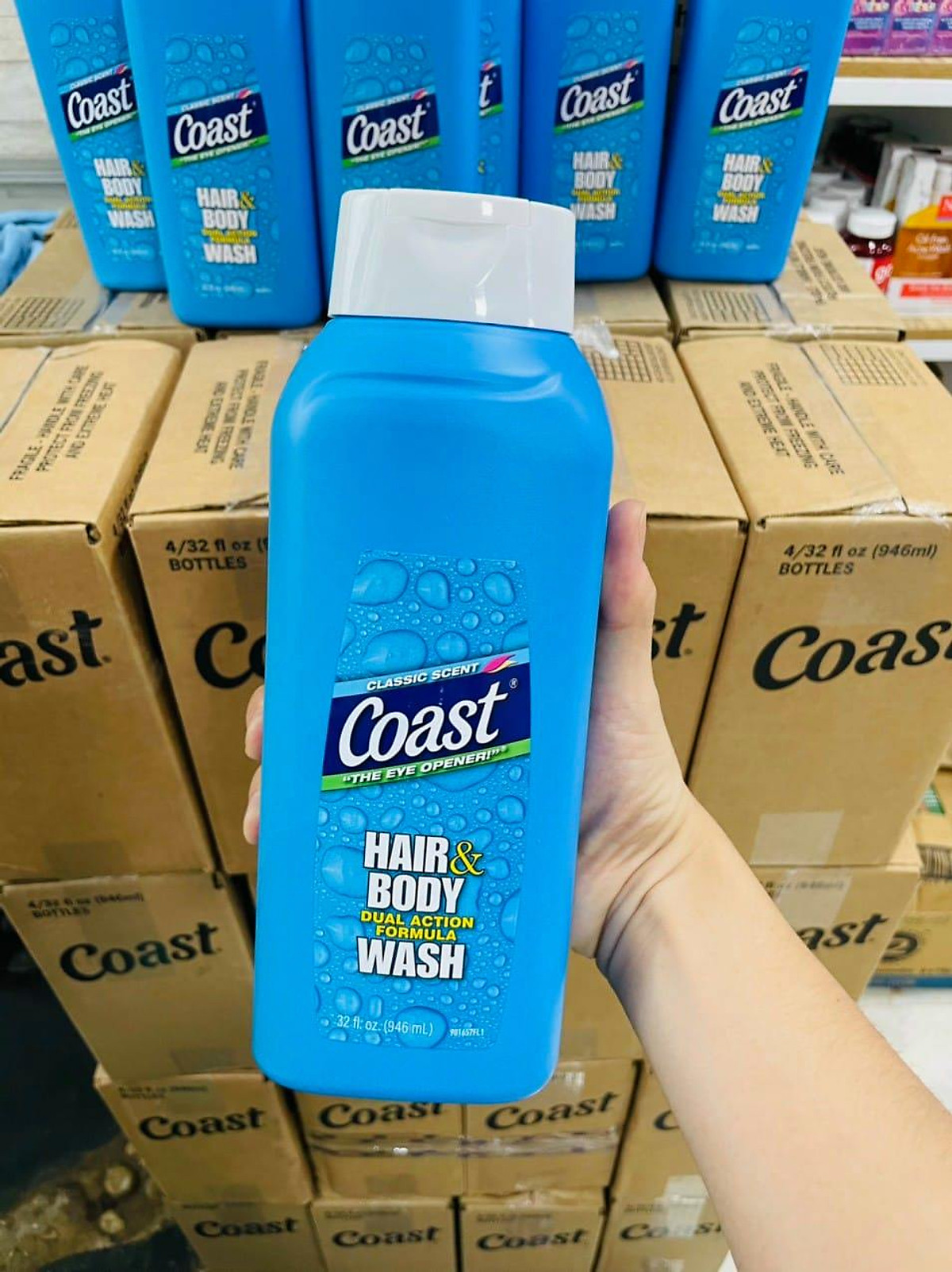 Tắm gội Coast 946ml mẫu mới