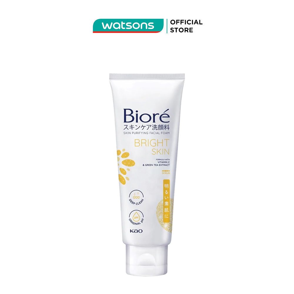 Sữa rửa mặt bioré thanh lọc da và làm sáng da 100g