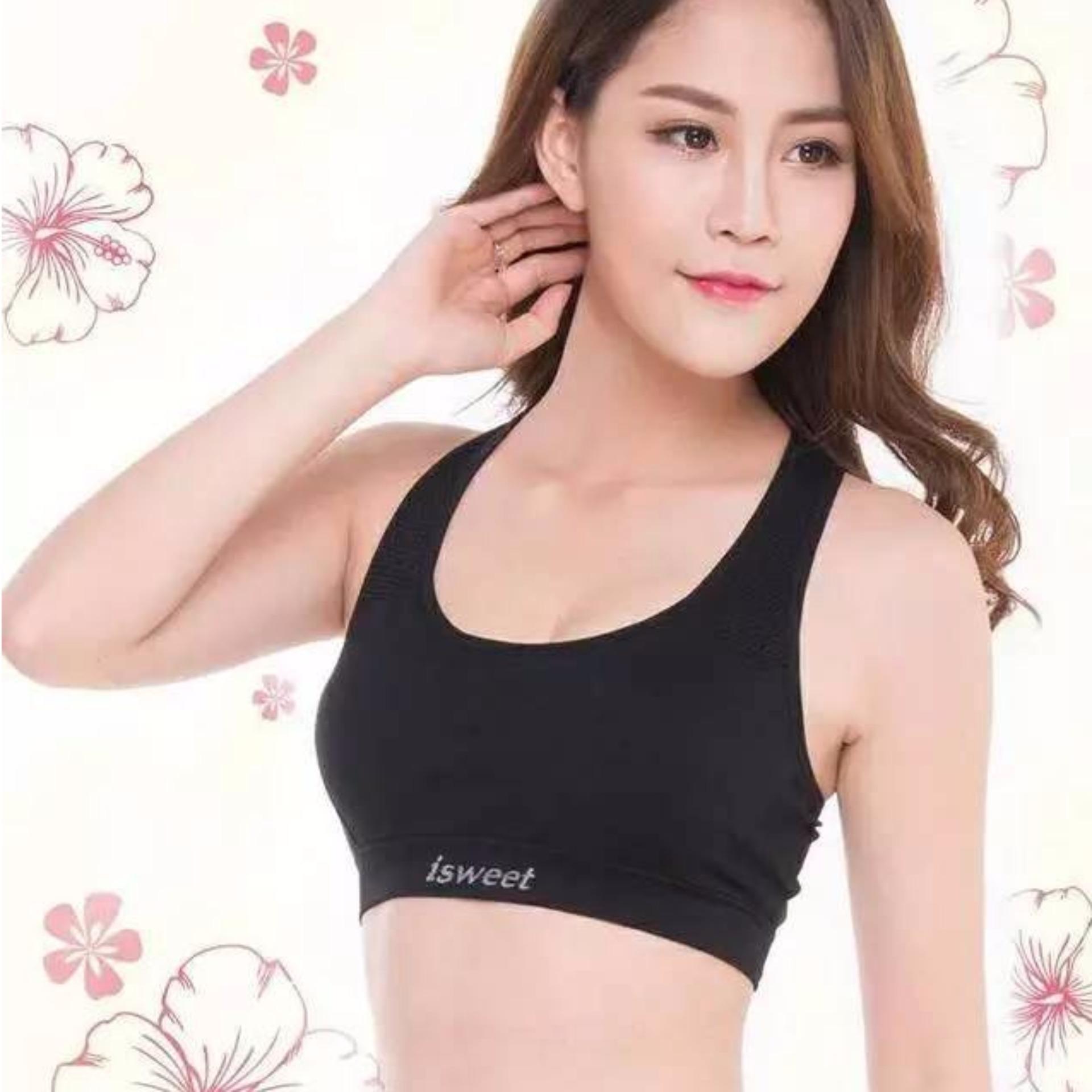 Áo bra thun dệt isweet ba lỗ ngắn