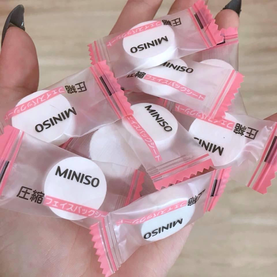 Combo 50 viên mặt nạ giấy nén Miniso