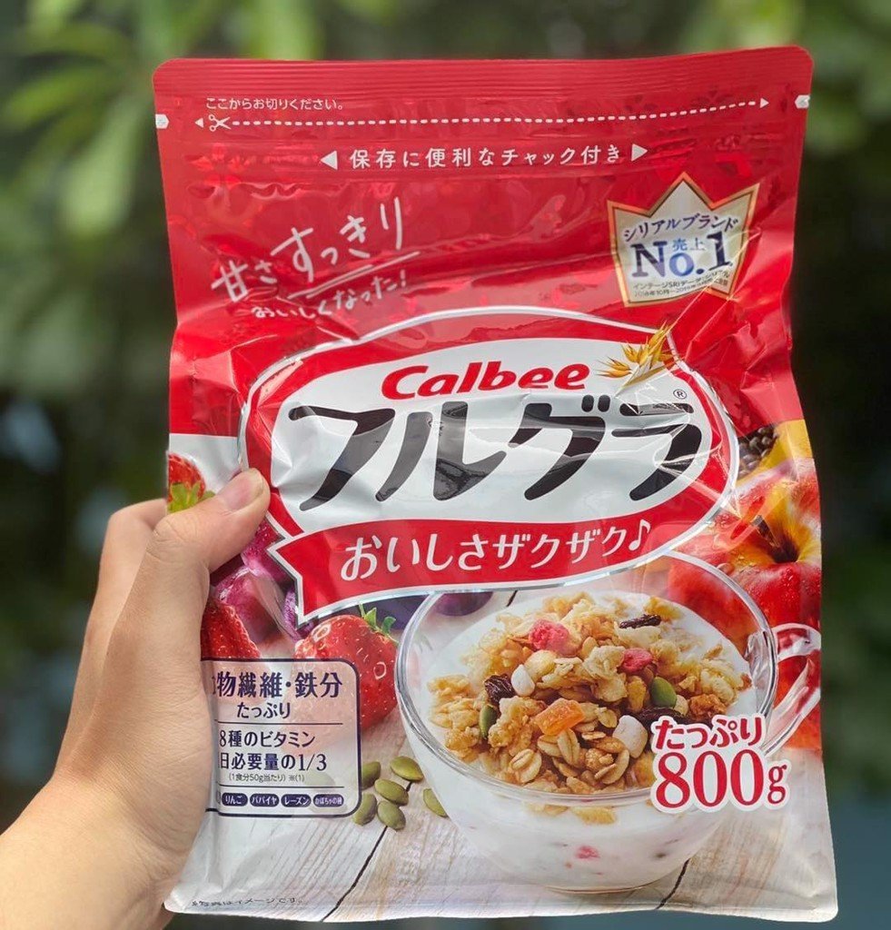 Ngũ cốc Calbee màu đỏ, Ngũ cốc hoa quả Calbee Nhật Bản