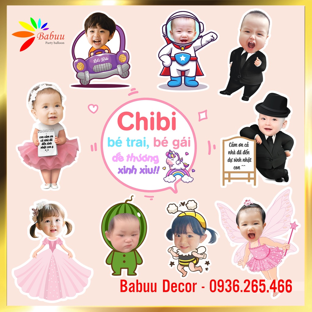 Giá Chibi sinh nhật hợp lý sẽ giúp bạn tìm được chiếc Chibi yêu thích của mình mà không cần phải lo lắng về chi phí. Bạn có thể tìm thấy những mẫu Chibi đáng yêu với nhiều kích cỡ và kiểu dáng khác nhau để lựa chọn cho bữa tiệc sinh nhật của mình.
