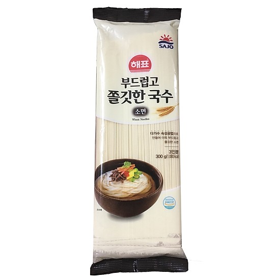 Mỳ Lúa Mạch Sợi Dai Sajo 300 Gram - Nhập Khẩu Hàn Quốc