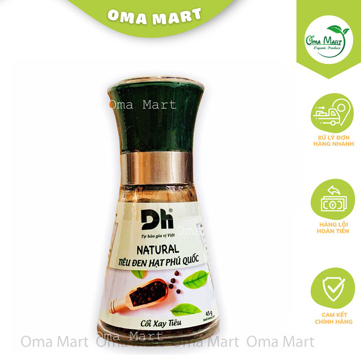 Tiêu đen hạt phú quốc dh foods 45g