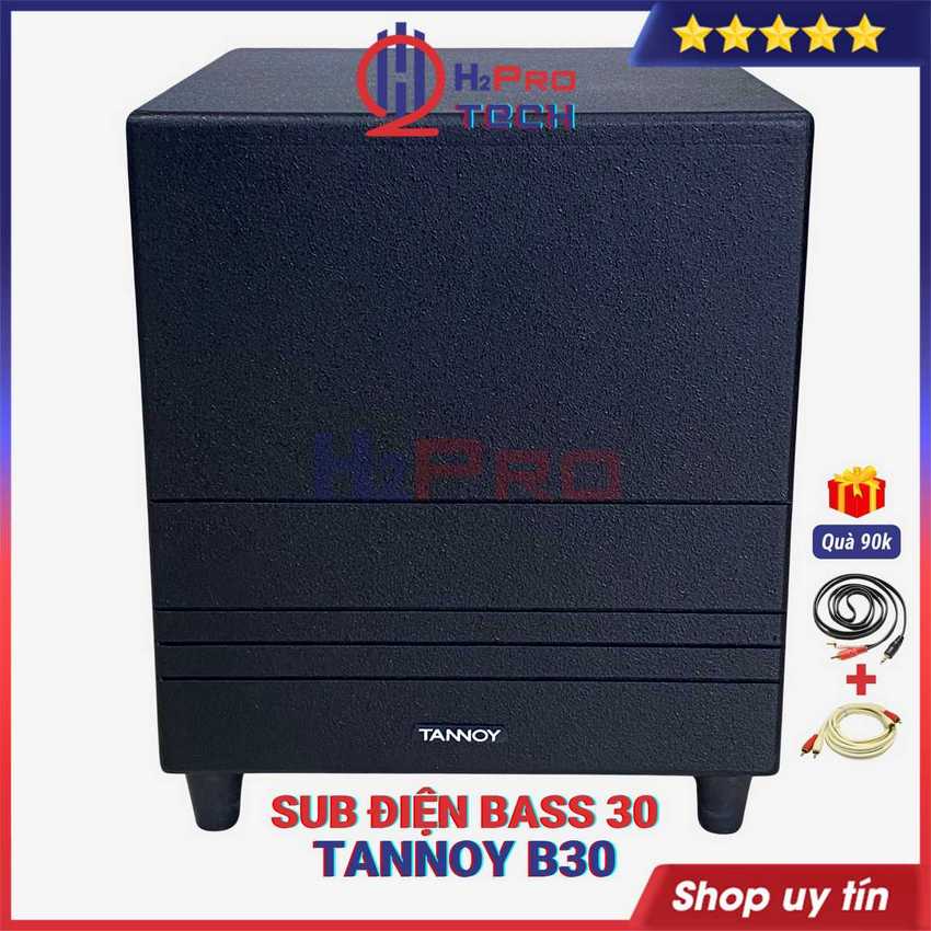 Loa sub điện bass 30 tannoy 350w nhập malai - tặng dây av, loa sub hầm siêu trầm cao cấp -h2pro tech