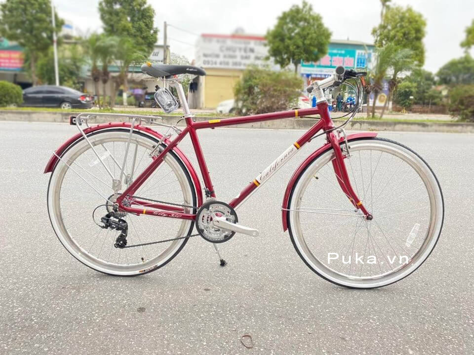 Xe đạp Canifornia city 350 khung nhôm bánh 700c màu sắc đẹp