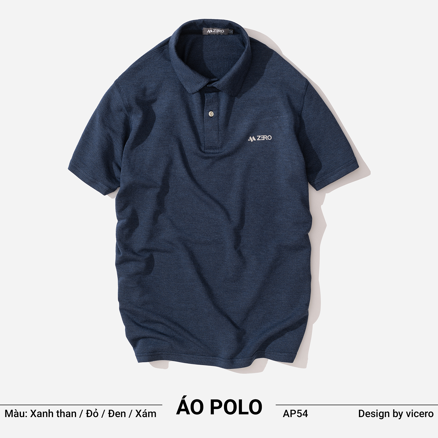 Áo thun nam kiểu dáng polo thể thao zero