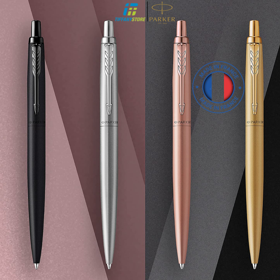 Bút bi parker jotter limited edition monochrome, black bt - ngòi m - mực đen - 2122657 - made in france