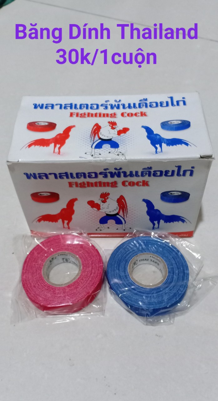 Combo 02 cuộn băng dính thái lan quấn cựa gà