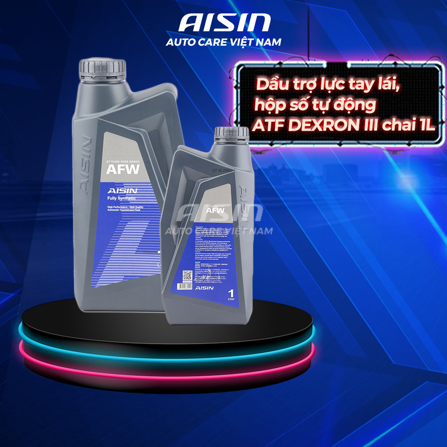 Dầu trợ lực tay lái, hộp số tự động AISIN ATF DEXRON III chai 1L