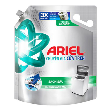 - Nước giặt Ariel sạch nhanh túi 3,5kg