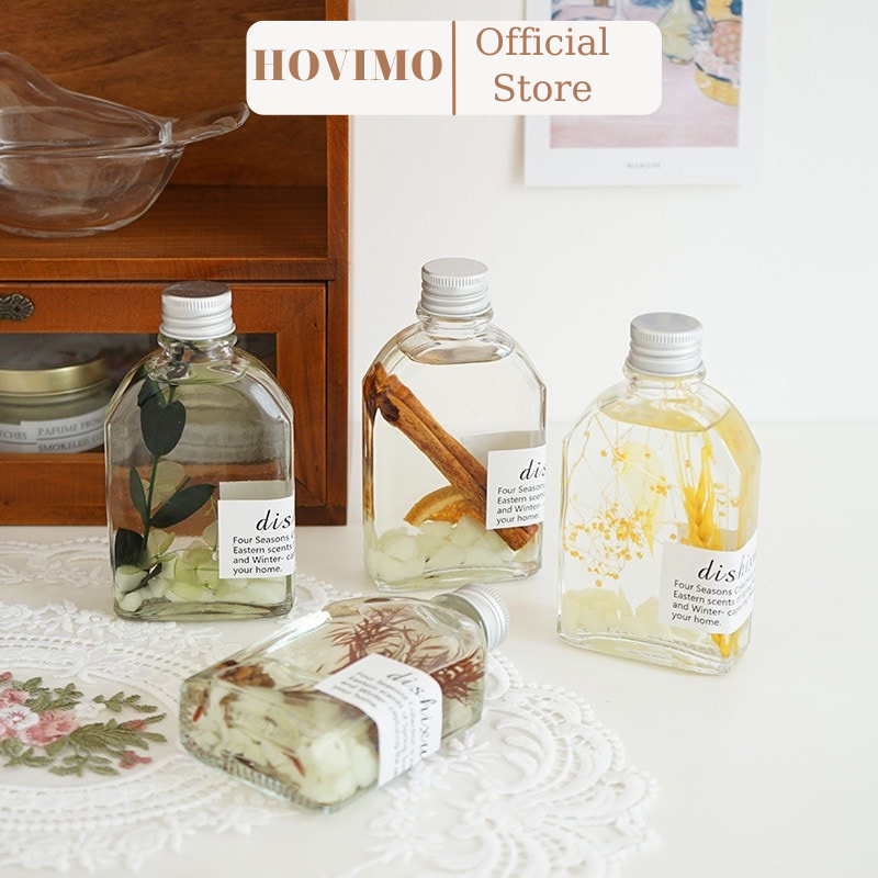 Tinh dầu thơm phòng lọ khuếch tán nước hoa loại 100ML thơm để phòng ngủ phát sáng ban đêm hoa Hovimo P.352