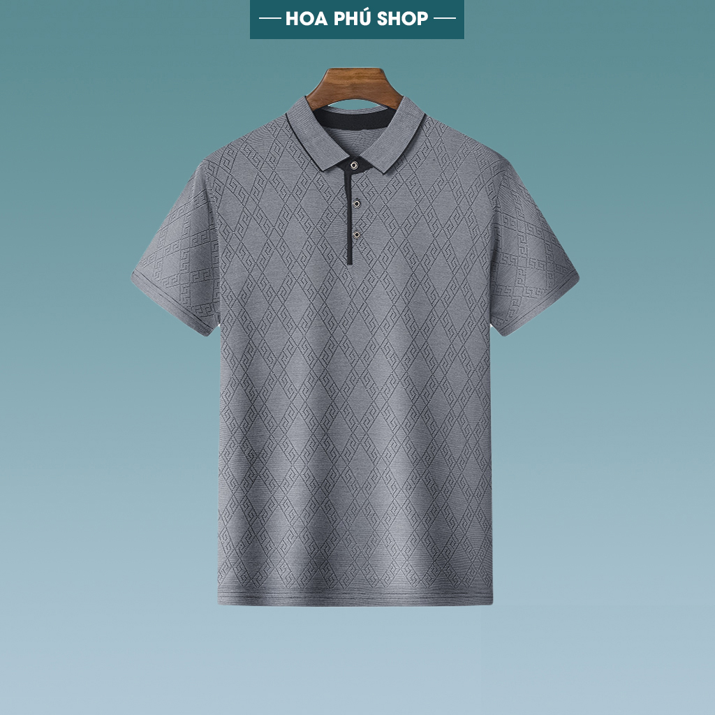 Áo Thun Nam Trung Niên Chất Thun Lạnh Thấm Mồ Hôi Không Xù