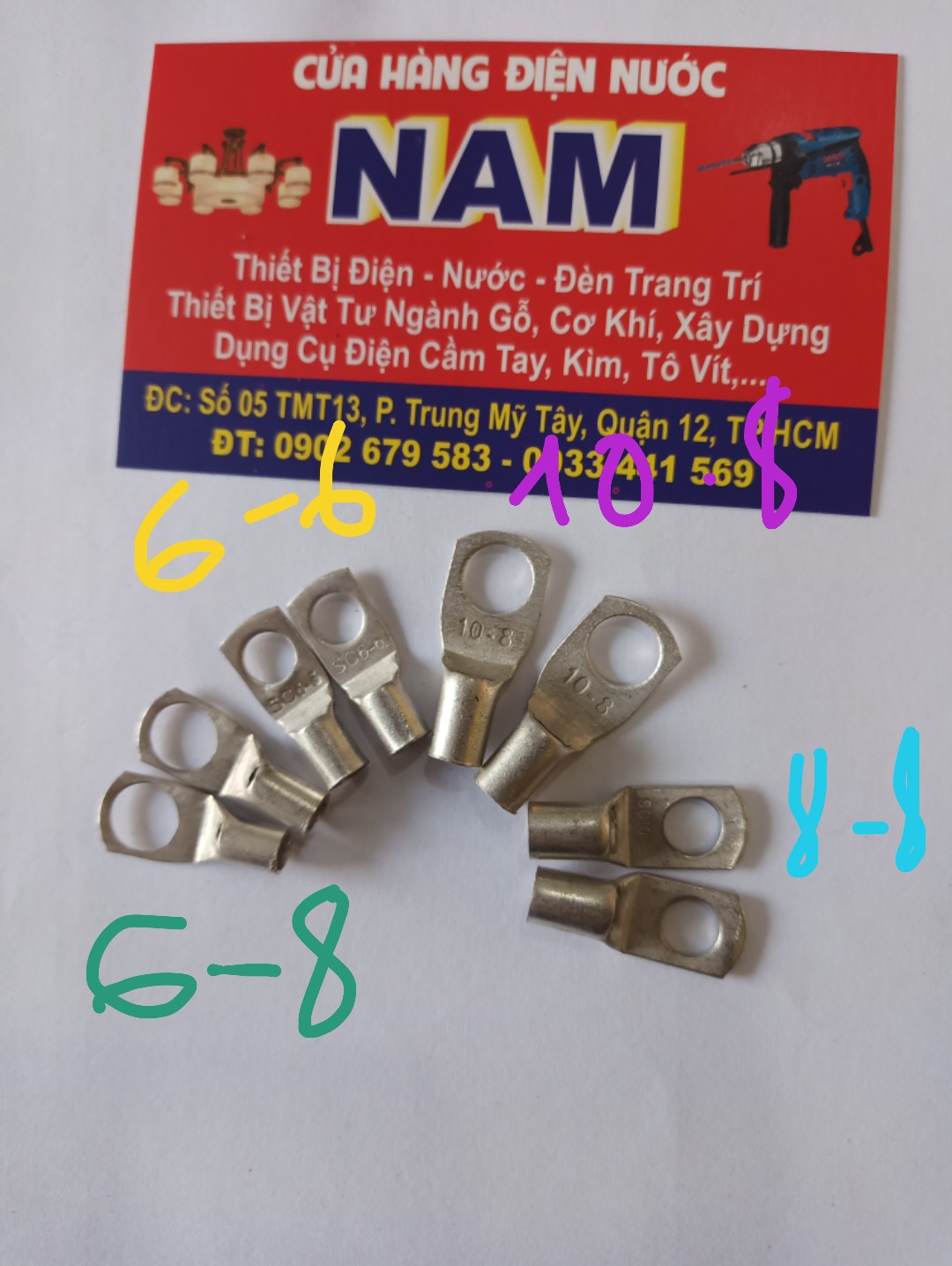 [HCM]combo 10 Đầu cos sắt  các loại 10-8 6-8 6-6