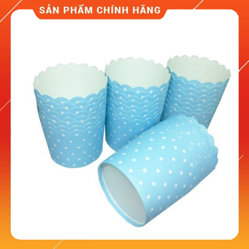 Khuôn Giấy Lót Bánh Cupcake Cứng Mầu Sắc Ngẫu Nhiên
