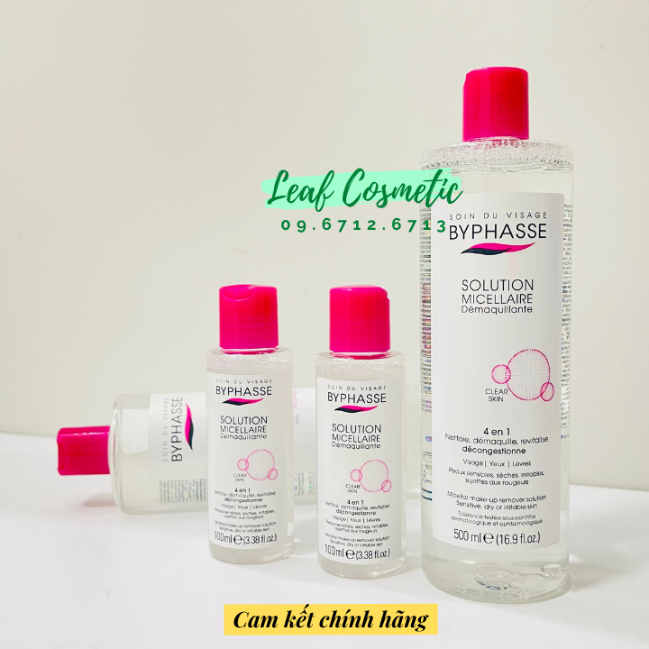 Nước Tẩy Trang Byphasse Không Cồn Cho Mọi Loại Da