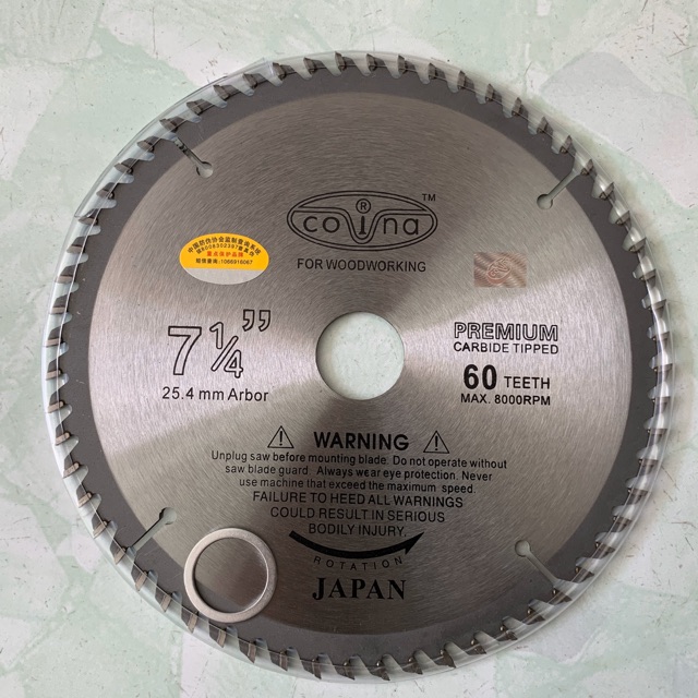 Lưỡi cưa gỗ covina 185mm sản phẩm tốt với chất lượng độ bền cao và được cam kết sản phẩm y như hình