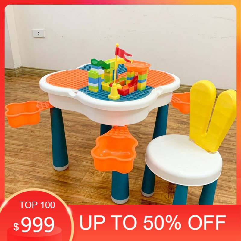 Bộ bàn ghế lego hoa anh đào, nan, vitadary đa năng hkm vitadairy