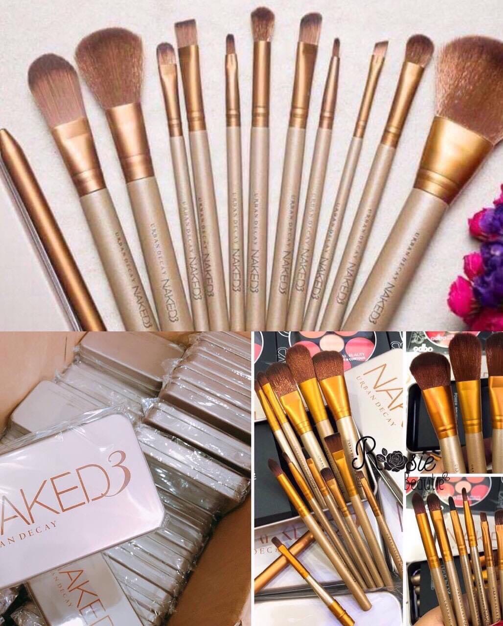 Bộ cọ trang điểm Naked 12 cây lông mịn
