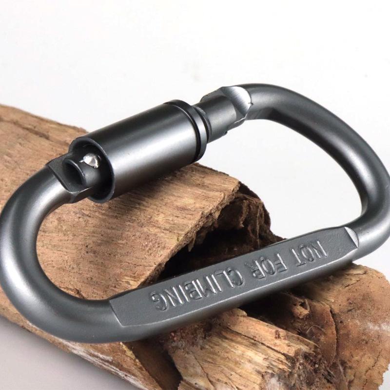 Móc khóa D nhôm 7cm vặn