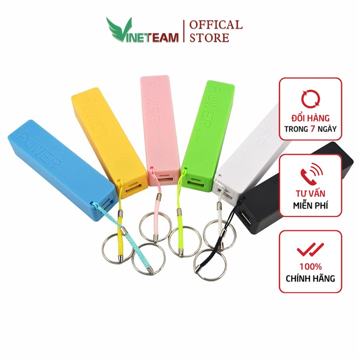 Box sạc dự phòng 1 cell vỏ nhựa