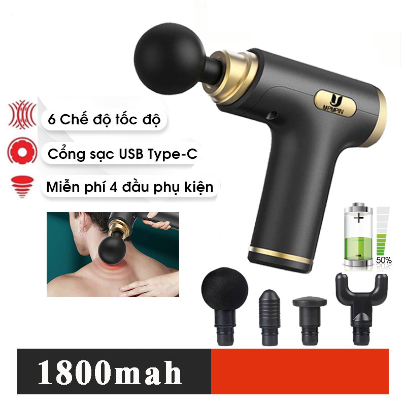 Máy massage mát xa cầm tay mini masager matxa cổ vai gáy súng massa đấm lưng