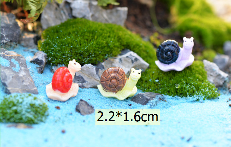 Mô hình ốc sên trang trí tiểu cảnh, sen đá, chậu cây, bể cá, thủy sinh, terrarium, bánh kem