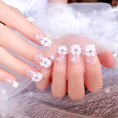 Bộ 24 Móng tay giả , nail giả , móng giả A29 (kèm keo dán)