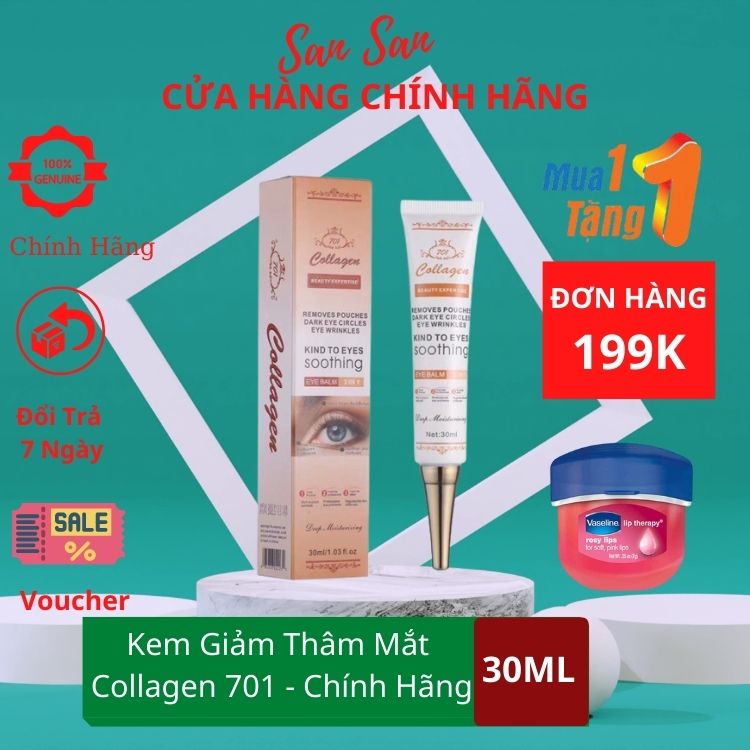 Kem Giảm Thâm Mắt bọng mắt collagen PLUS VIT E 701- Chính Hãng