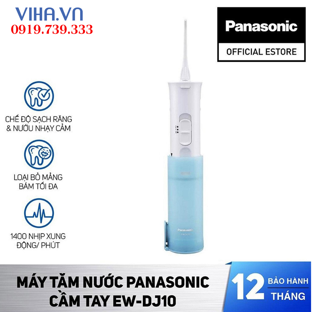 Máy tăm nước du lịch Panasonic EW-DJ10 - Bảo Hành 12 Tháng - Hàng Chính Hãng