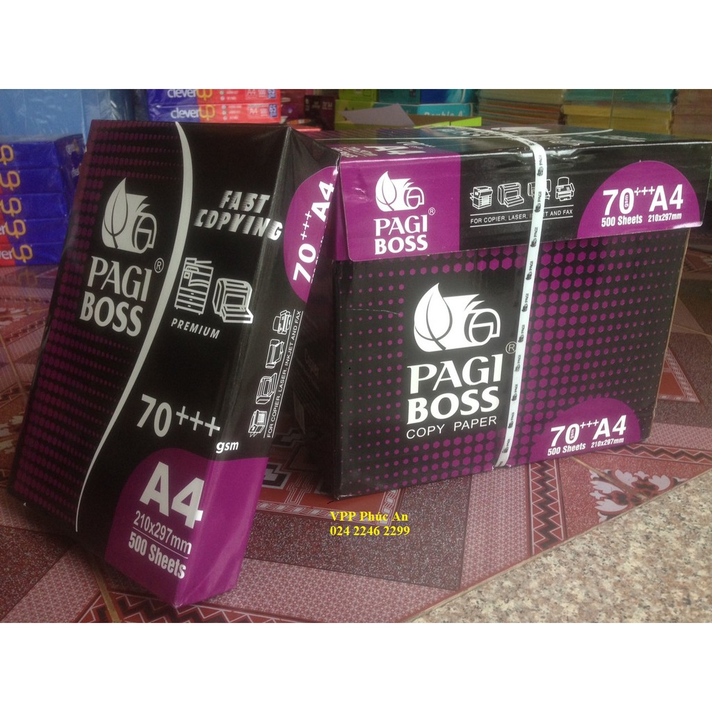 Giấy in pagi boss định lượng 70gsm - 500 tờ|1ram