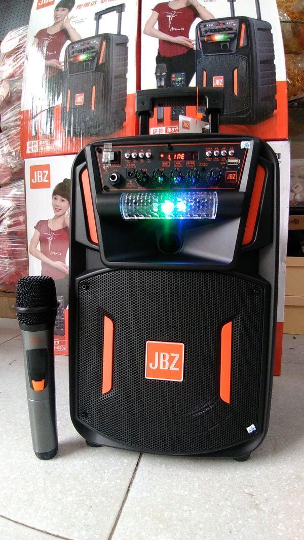 Loa kéo karaoke jbz 0802 thùng gỗ mới 2019