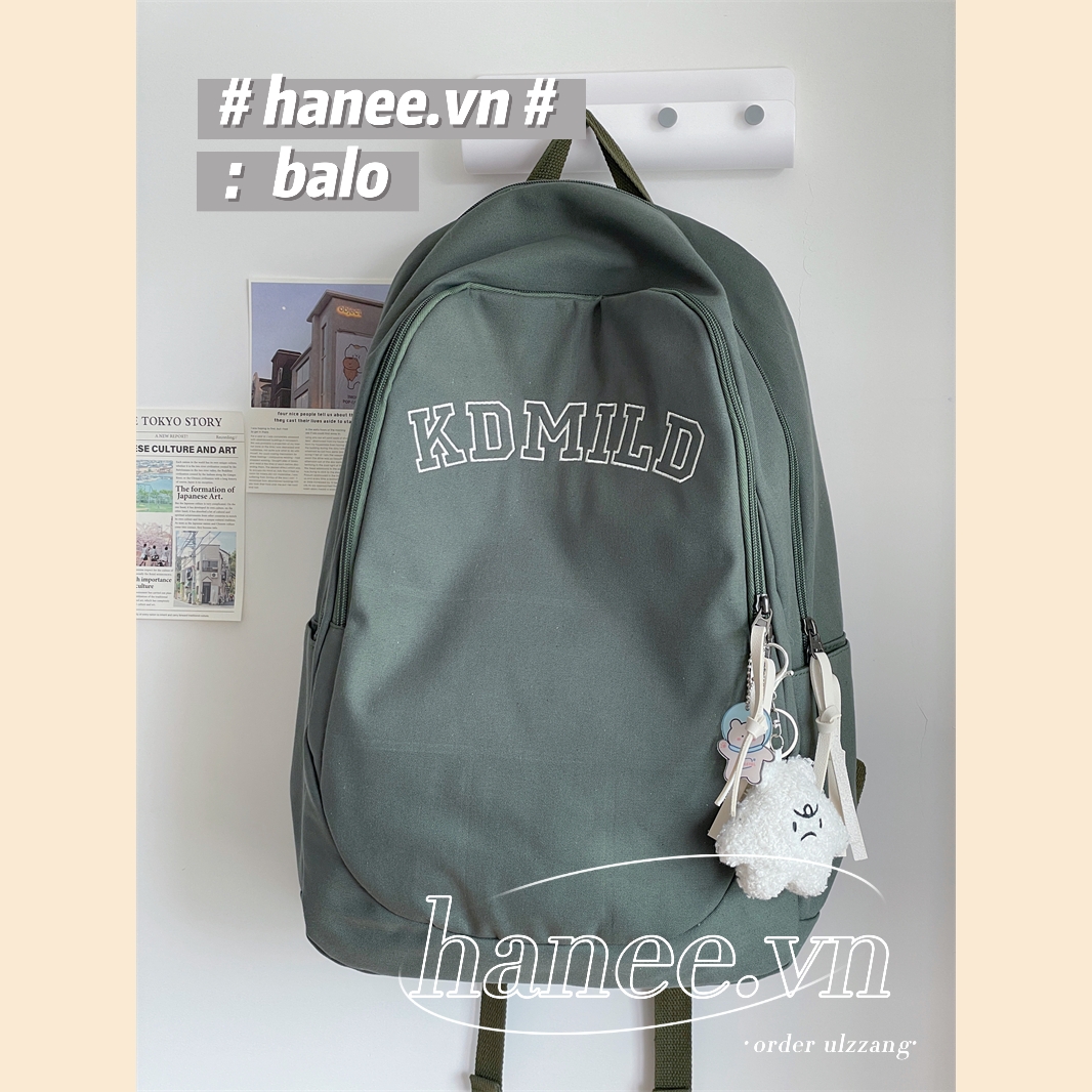 Balo đi học nam nữ basic cỡ lớn ulzzang bl04