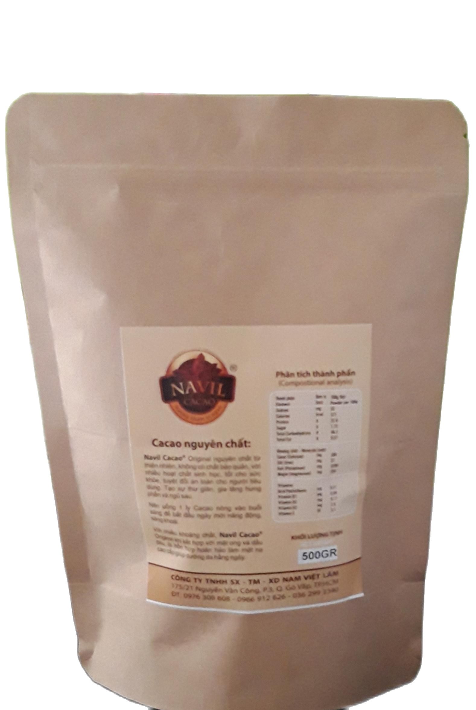Bột cacao nguyên chất 500gr