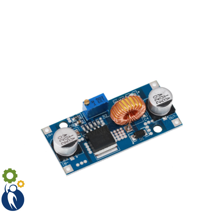 Mạch hạ áp có tản nhiệt - buck dc-dc 5a xl4015 adj