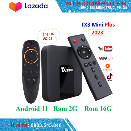 Android tivi box tx3 mini a ram 2gb rom 16gb 4k ultrahd - hàng chính hãng