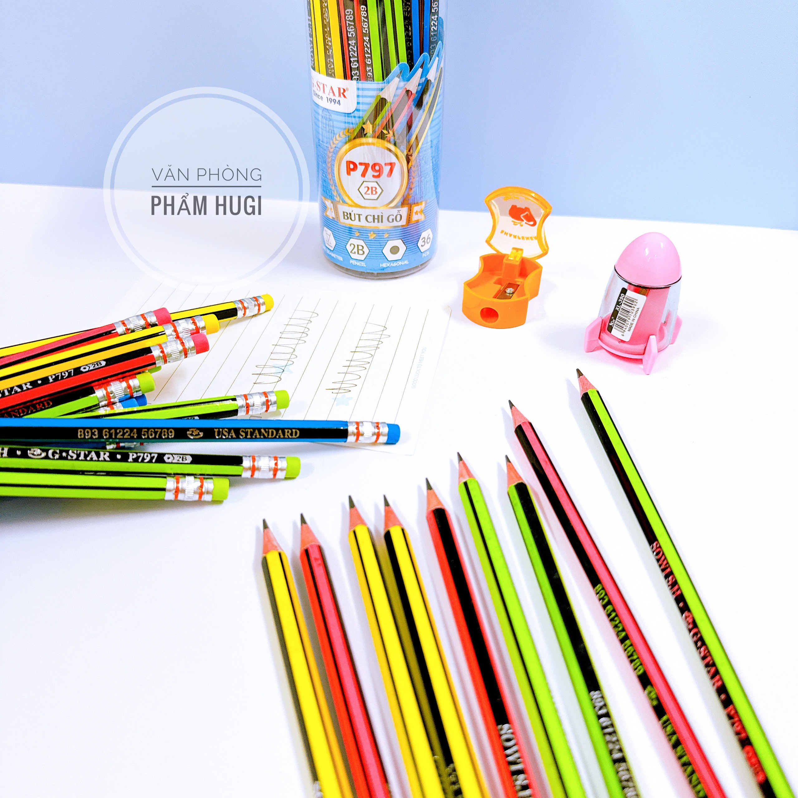 Ống 36 Cây Bút Chì Đen Ngòi 2B Gstar P797 (loại tốt) chính hãng