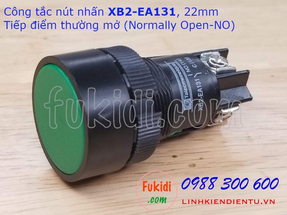 Nút nhấn nhả XB2-EA141 đỏ và XB2-EA131 xanh phi 22mm