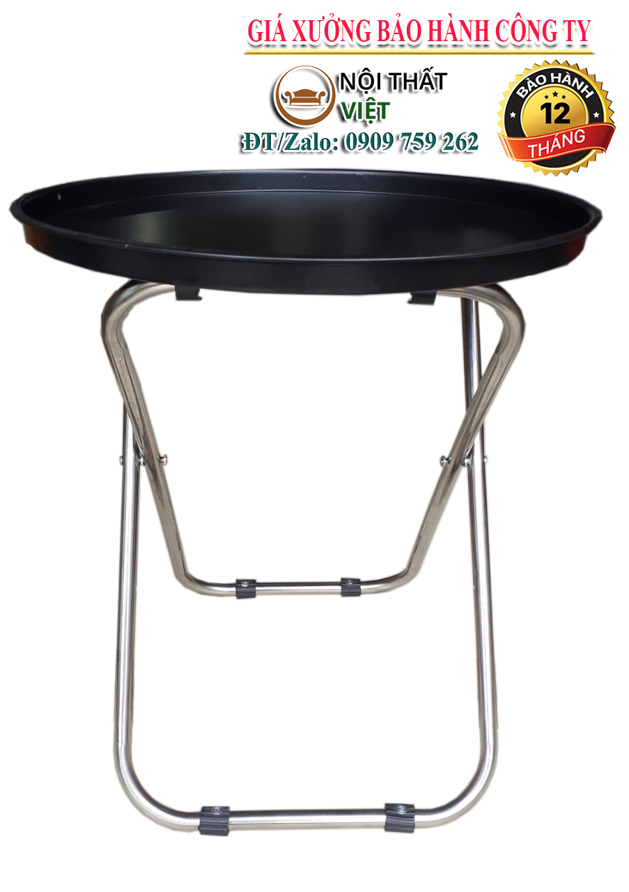 [HCM]{BẢO HÀNH 12 THÁNG} Bàn Trà chanh chân xéo inox màu đen BTCV3 {Bền - Rẻ - Đẹp } - Ghế bán cafe Ghế ngồi câu cá