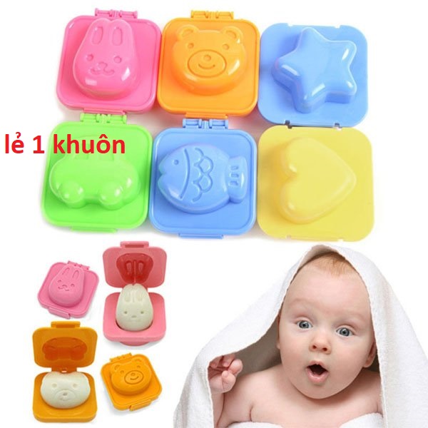 Lẻ 1 khuôn cơm tạo hình bento cho bé