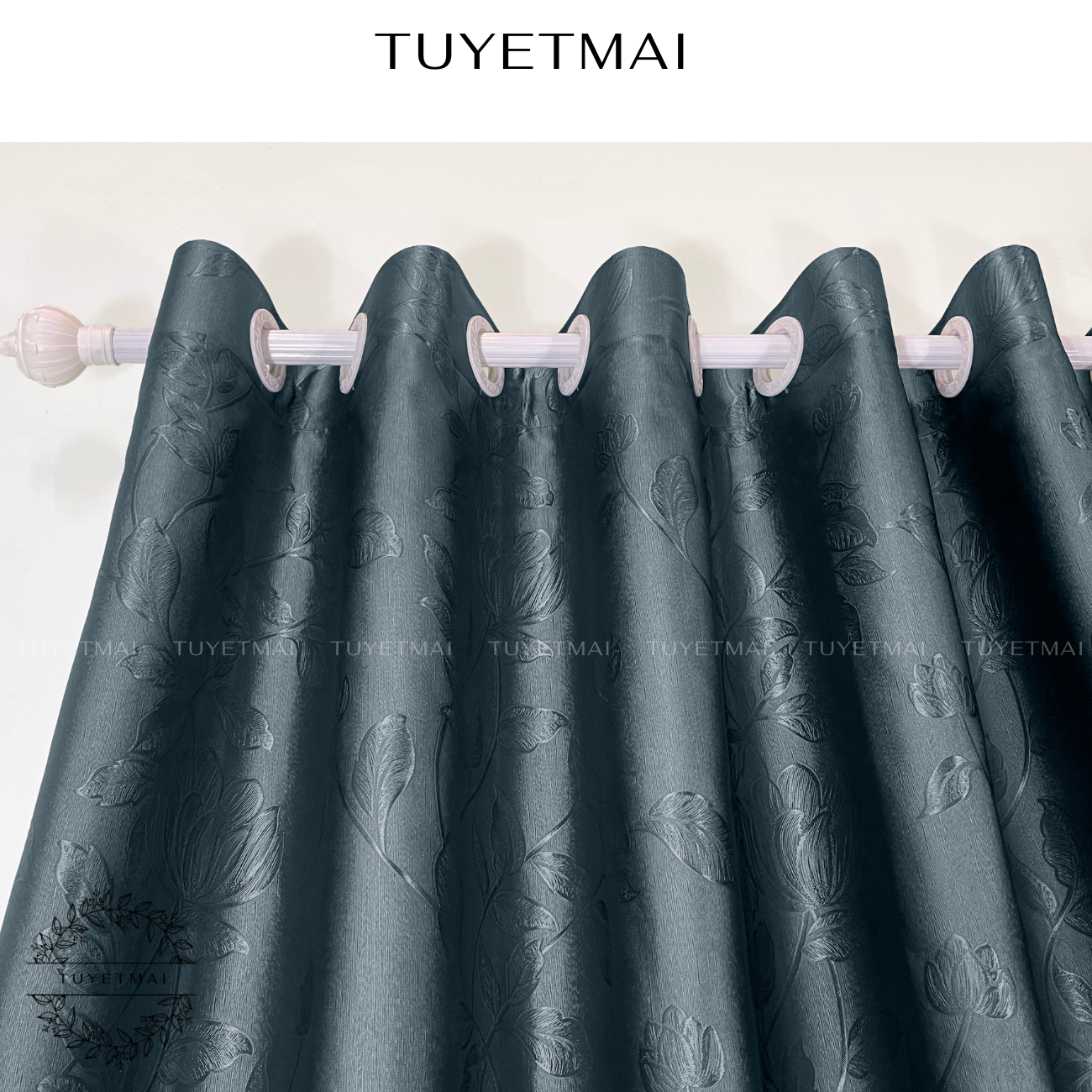  TM03 - Rèm cửa sổ rèm phòng ngủ màn che phòng - Màu xám ghi 