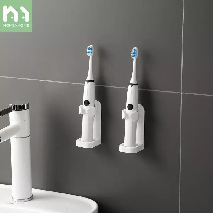 Hot-selling household goods [Hàng có sẵn] Giá Để Bàn Chải Đánh Răng Điện Dán Tường Kệ Để Bàn Chải Điện Phòng Tắm Cao Cấp Dính Tường