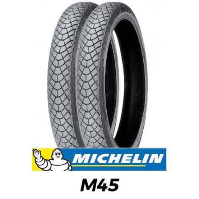 Cặp Vỏ Michelin M45 gai mãn cầu xe số kèm ruột