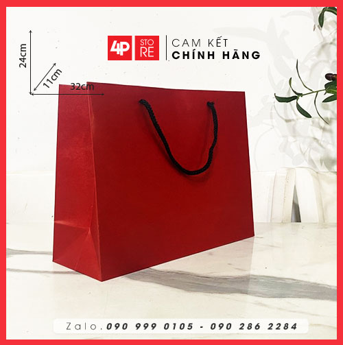 01 túi đỏ đậm 32 x 24 x 11 cm ngang cao hông