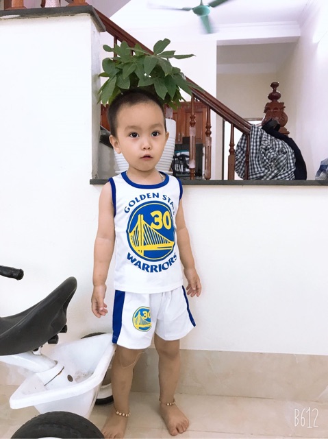 FREESHIP | Set 2 bộ bóng rổ | 100% cotton | Quần áo trẻ em 3-13kg