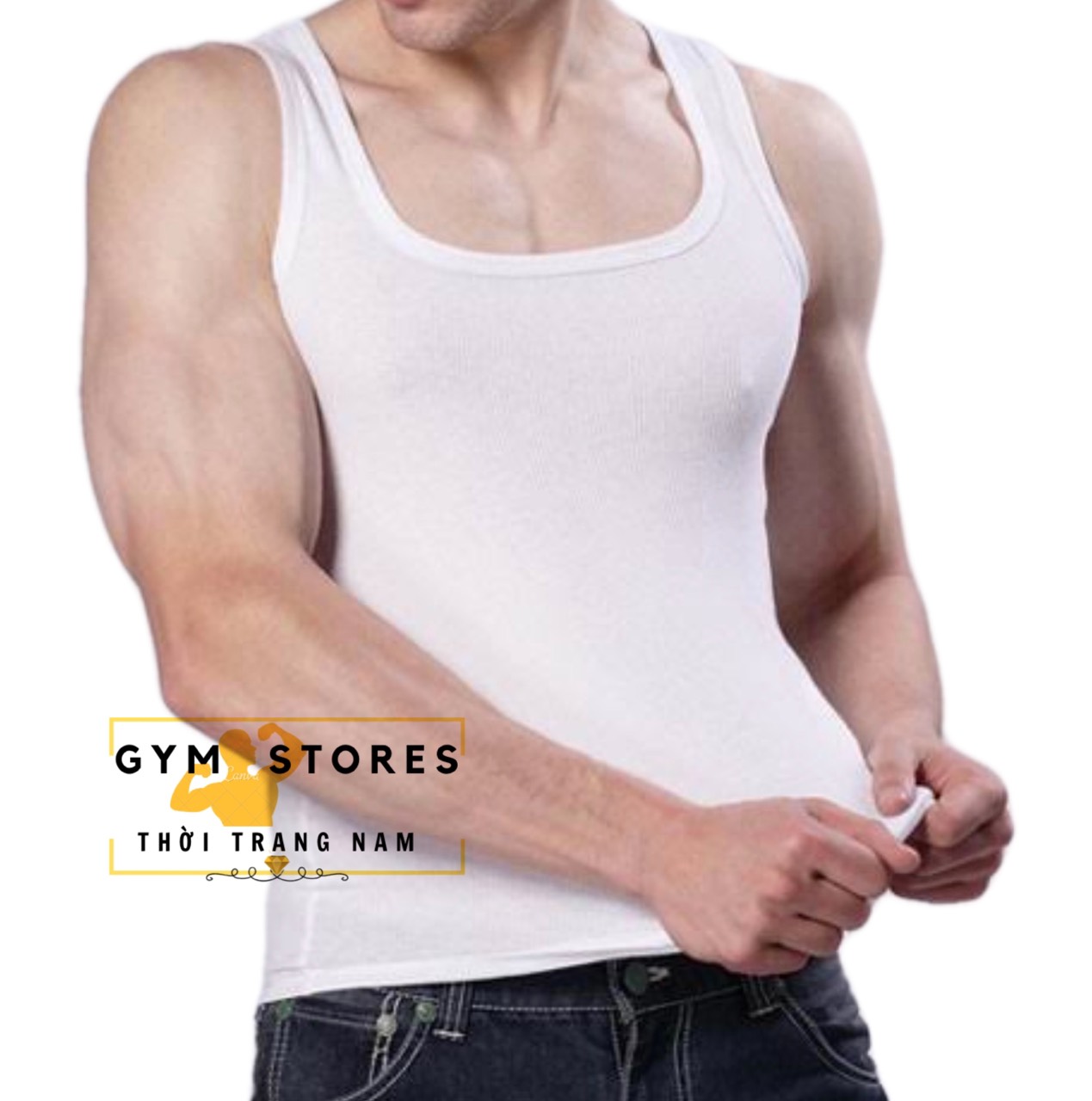 Hcm Men's 3-Hole T-Shirt, Men's Underwear, from Body, Gym Standard Shape, Price from 45kg to 95kg 3L01 - 2
