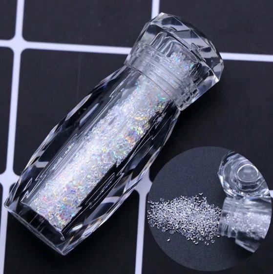 Đá rắc siêu sáng trắng , 7 màu - đá rắc lọ nail